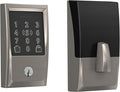 Schlage Encode Plus Smart Wi-Fi Lock for Front Door, Keyless Entry Deadbolt, Unlock with Apple Watch, Built-in WiFi and App Control, Easy Install, Alexa & Apple HomeKit Compatible, Satin Nickel