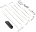 Remote Control Under Cabinet Led Light Plug in, Dimmable Daylight White 4500K, 6 Pack 12 inch Linkable Under Counter Lights for Kitchen Upgrade ETL Listed Plug 24V, UNO-LK 4500K
