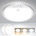 slochi 2Pack Motion Sensor Light Indoor Wired, 12 Inch 3000K/4000K/6500K Closet Lights Motion Sensored, 24W 2400LM Flush Mount Ceiling Light for Hallway Pantry Stairwell Porch, White