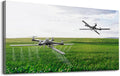 Wibinuki Wall Art Wall Decor Wall Paintings Drones spraying a field for Living Room Bedroom Bathroom Home Decor Can Be Hung Directly 20"x 40"