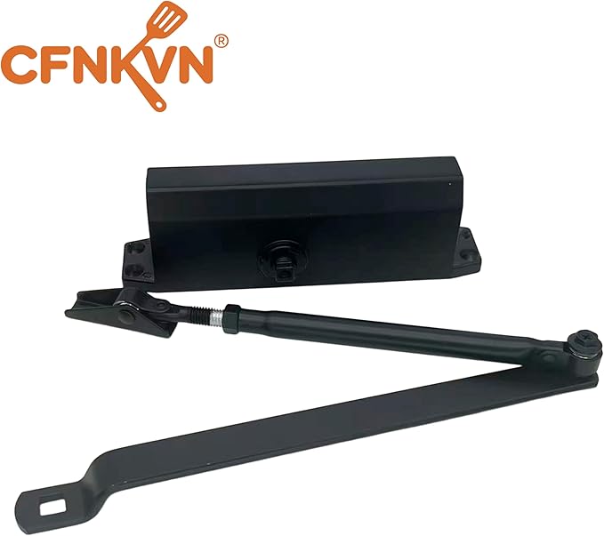 Heavy Duty Automatic Door Closer, Commercial Grade Adjustable Speed Closer for Home & Business – Supports 150lbs & 36" Doors with Durable Cast Aluminum Body
