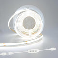 5v COB Led Strip Lights USB Powered 6000k White CRI93+ 6ft Dotless Led Tape Light with Dimmer, Flexible & Cuttable Dimmable COB Strips for Sewing Machine 3D Printer TV DIY Cabinet Lighting