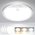 slochi 4Pack Motion Sensor Light Indoor Wired, 12 Inch 3000K/4000K/6500K Closet Lights Motion Sensored, 24W 2400LM Flush Mount Ceiling Light for Hallway Pantry Stairwell Porch, White