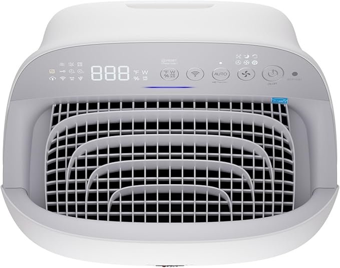 SHARP Smart Air Purifier with Humidifier Combo – Covers up to 2,603 sqft in one hour, Compatible w/Alexa & Google Asst. True HEPA Filter, for XL Rooms, Living Room, Dining Room - KCP110UW