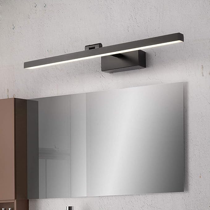 Waterproof LED Bathroom Mirror Light - 16W/70cm Adjustable Vanity Mirror Lamp with Warm Light (3000K) for Makeup and Grooming(Cold Light(6000k),24W/110cm)