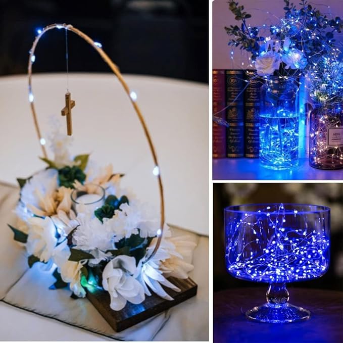 SOCO 12 Pack Fairy Lights Battery Operated, 7ft 20 Led Mason Jar Lights, Waterproof Fireflynew