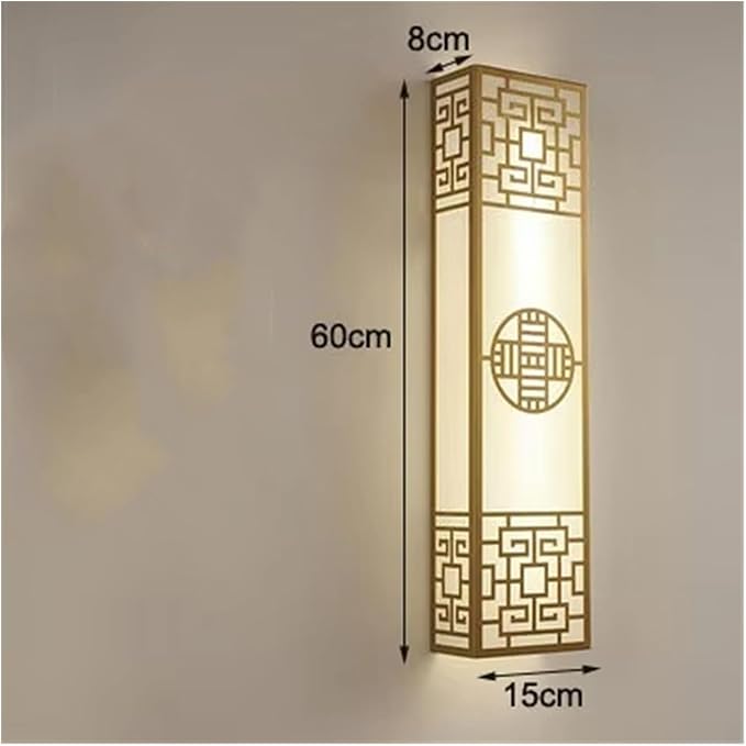 Chinese Style Bedroom Wall Lamp Strip Shaped Zen Background Wall Light Living Room Hallway Stairs Hotel Wall Sconces,Modern