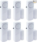 Door Window Alarm, 90DB Door Alarms for Kids Safety, Wireless Sensor Door Window Burglar Alarm-Window Pool Alarms for Home, 6 Pack