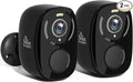 Rraycom 2Pack 5G/2.4G WiFi Security Cameras Wireless Outdoor, 2K Battery Powered Cameras for Home Security with AI Motion Detection, Color Night Vision, Siren, 2-Way-Audio, Works/Alexa,Waterproof