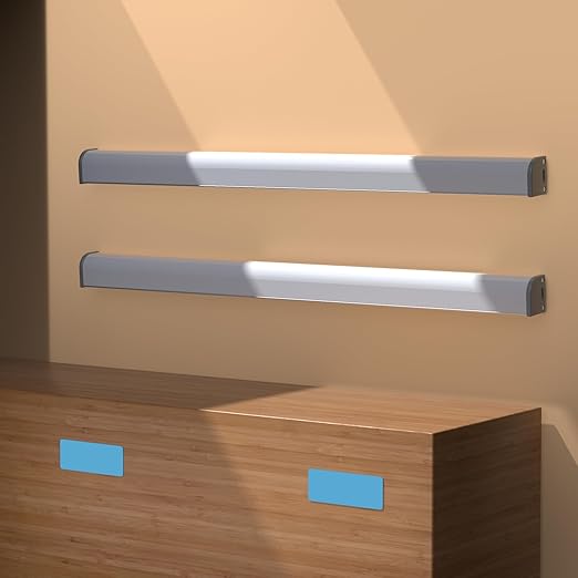 Under Cabinet Lights Magnetic Sticky Under Cabinet Light Replacement Magnetic Strip Under Cabinet Magnetic Strips Magnetic Strips for Lights（Nonmagnet）