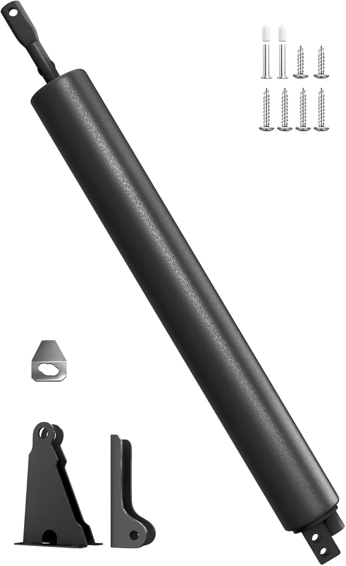 Screen Door Closer, Storm Door Closer,Lasts for 10 Years, specifically Designed for Screen Doors and Storm Doors, 1 Pack（Black）