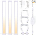 3pack 12inch Dimmable LED Under Cabinet Light Kit, 2700K to 6000K Smart LED Under Counter Lighting Fixture, Compatible with Alexa, Google Assistant, for Kitchen, Pantry, Shelf (White)