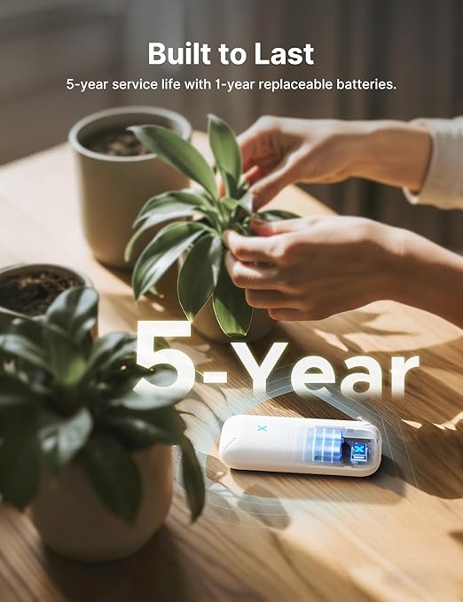 X-Sense Wi-Fi Temperature and Humidity Monitor, Indoor Humidity Meter with App Control, Temperature Sensor for House, Gardening, Free Data Storage Export, 3 Sensors & 1 Base Station