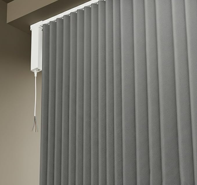 Smart Motorized Curtain Track System, 1.8N.m Electric Curtain Opener with Remote & 5-Wire Control, Pre-Assembled S-Fold Wave Track, Work with Smart Control Central Systems (6.0 meters (236.2 inches))