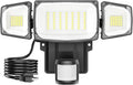 Olafus 70W Motion Sensor Outdoor Light Plug in, Motion Flood Light Dusk to Dawn, 7000LM LED Security Light IP65 Waterproof, Motion Activated 6500K PIR Sensor Lighting for Garage Yard Patio Eave, Black
