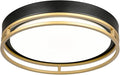 12.5 Inch LED Flush Mount Ceiling Light Fixture, 26W, Super Bright 1700 Lumens, 3 Color 3000K/4000K/5000K, Dimmable Ceiling Lamp for Bedroom Hallway Bathroom Kitchen Laundry (Black Gold)