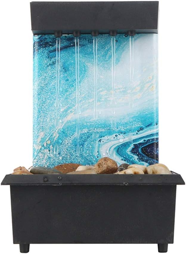 LED Light Home Office ABS Plastic Decoration Meditation Fountain