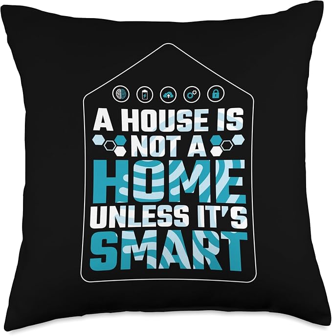 Smart Home Home Automation Clothing Smart Home House Automation Throw Pillow, 18x18, Multicolor