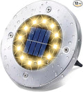HOUSEOFLED Solar Ground Lights 12 Pack, Waterproof IP65 In-Ground Outdoor Landscape Lights, Warm White, for Pathway, Garden, Yard & Patio