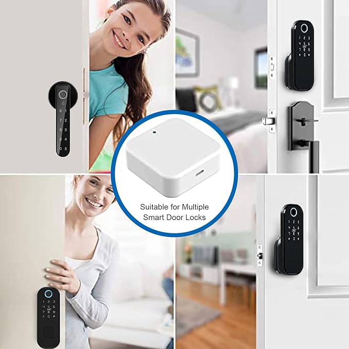 Smart Fingerprint Door Lock, IPX5 Weatherproof, Keyless Entry, TT Lock App Control