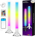 DAYBETTER 360° Smart LED Light Bars, TV Backlight with Music Sync and Scene Modes, RGB Light Bars with 16 Million Colors, 3 Modes Control, Mood Lighting, Gaming Light Bar for Room, Monitor, PC, Desk