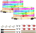 BTF-LIGHTING FCOB IP66 COB LED Strip WS2814 IC RGBW 3000K 2X16.4FT Total 32.8FT 784LED/m DC24V Flexible High Density Light 10mm Width for Indoor Decor(No Adapter or Controller)