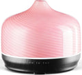 Porseme 500ml Glass Essential Oil Diffuser Aromatherapy Ultrasonic Cool Mist Humidifier 15-21 Running Hours Waterless Auto-Off Air Diffusers for Sleeping Yoga Working Spa(Pure Pink)