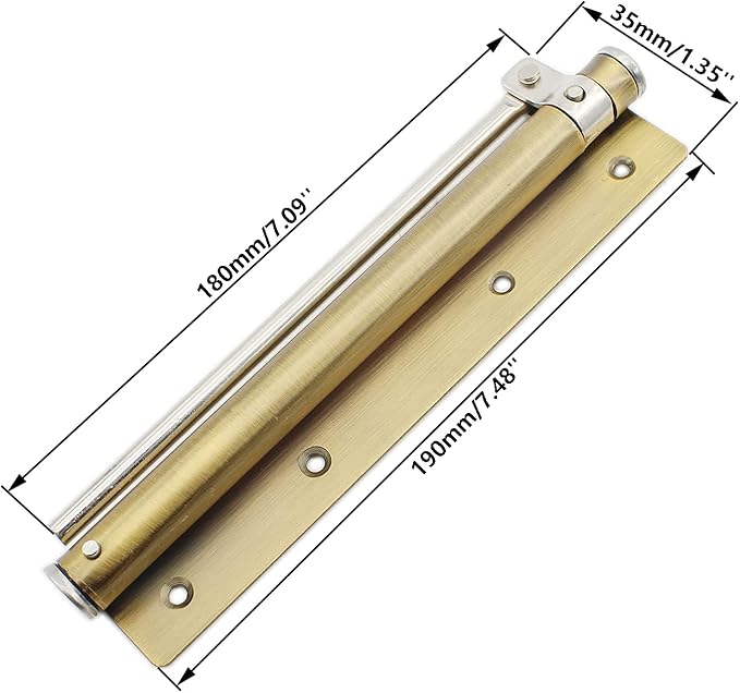 Heavy Duty Automatic Screen Door Closer - Safety Spring Closer for Storm and Steel Doors, Adjustable Closing Speed, Smooth and Quiet Operation