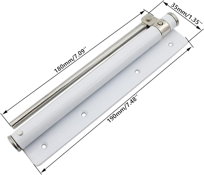 Heavy Duty Automatic Screen Door Closer - Safety Spring for Storm Door, Steel With Adjustable Closing Speed, Smooth and Quiet for Hinge Door