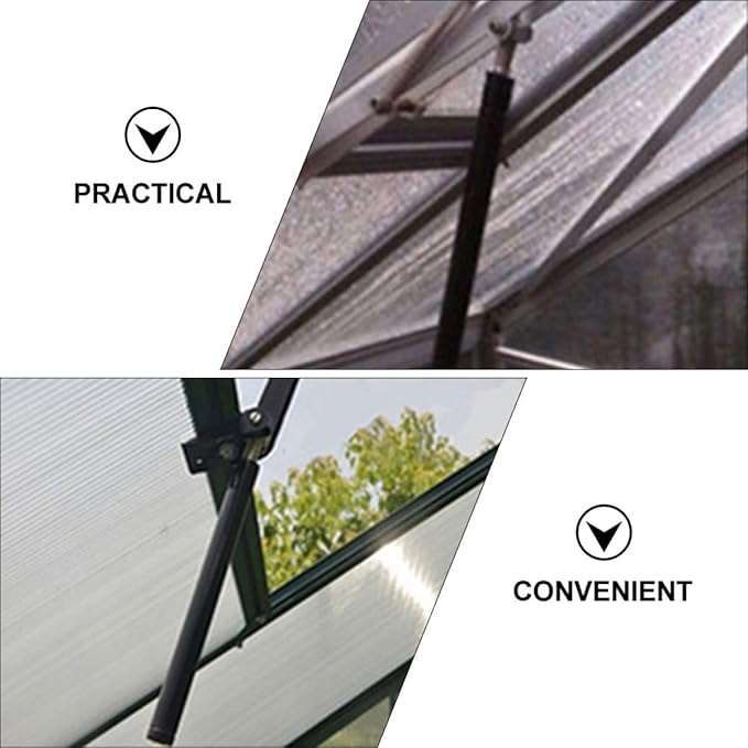 Sewroro Greenhouse Window Opener Automatic Metal Roof Vent Pole Cylinder Ventilation Tool for Gardening with Temperature-Sensitive Auto Opening Function