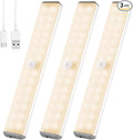 LED Closet Light, 28LED Dimmer Rechargeable Motion Under Cabinet Lighting Stick-Anywhere Night Light for Stairs,Wardrobe,Kitchen,Hallway