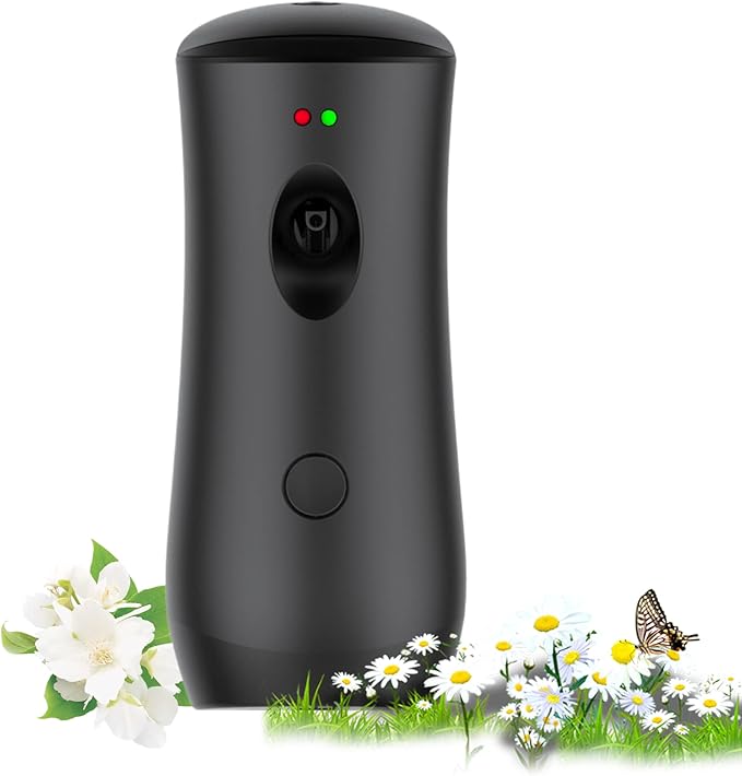 Automatic Air Freshener Dispenser, Wall Mounted/Standing Air Freshener Spray Dispenser, Aerosol Fragrance Machine is Suitable for Hotel, Bedroom, Bathroom,Office, Commercial Place(Black-01)