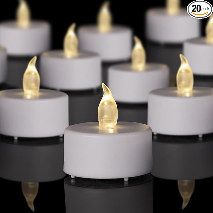 LED Tea Lights Candles- 200Pack Flameless Candles Realistic and Bright Flickering Long Lasting 200Hours for Holiday Celebration,Party, Home Decoration Warm White,Battery Operated