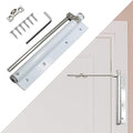 Adjustable Spring Storm Door Closer, Automatic Door Closers Hinge, Heavy Duty Safety Spring Door Closer for Residential Commercial (White Color)