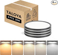 TALOYA12 Inch Flush Mount LED Ceiling Light Fixture, 4 Pack Black Ceiling Light for Bedroom Kitchen Living Room Laundry, 5 CCT Selectable, Easy to Install and Ultra Slim,Non-dimmable