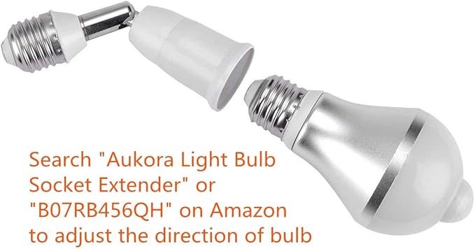 Motion Sensor Light Bulbs, Aukora 12W (100-Watt Equivalent) E26 Motion Activated Dusk to Dawn Security Light Bulb Outdoor/Indoor for Front Door Porch Garage Basement Hallway Closet(Warm White 1 Pack)