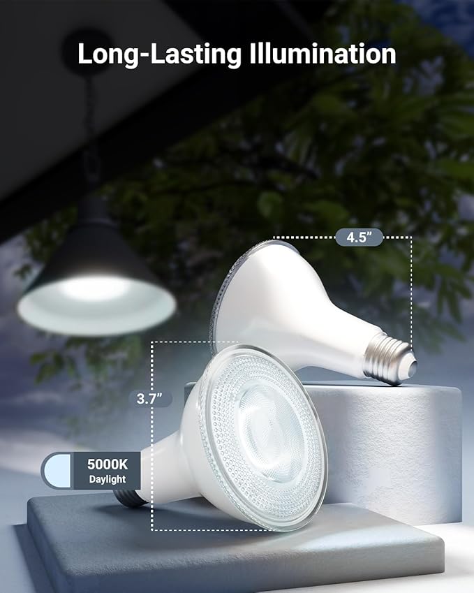 Sunco 6 Pack LED PAR30 Dusk to Dawn Light Bulb for Outside Porch, Patio, Backyard, 11W=75W, 850 LM, 5000K Daylight , Non-Dimmable, Photocell Sensor, UL