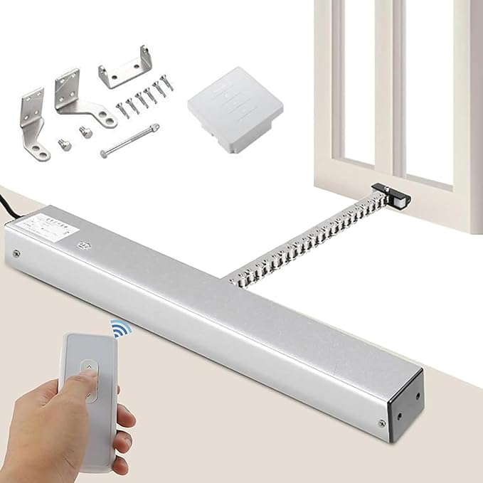Automatic Window Opener, Electric Chain Actuator, with Remote Control, Adjustable Stroke 300mm-1000mm, Perfect for Skylight Window Greenhouse and Roof Vent Applications(500mm)