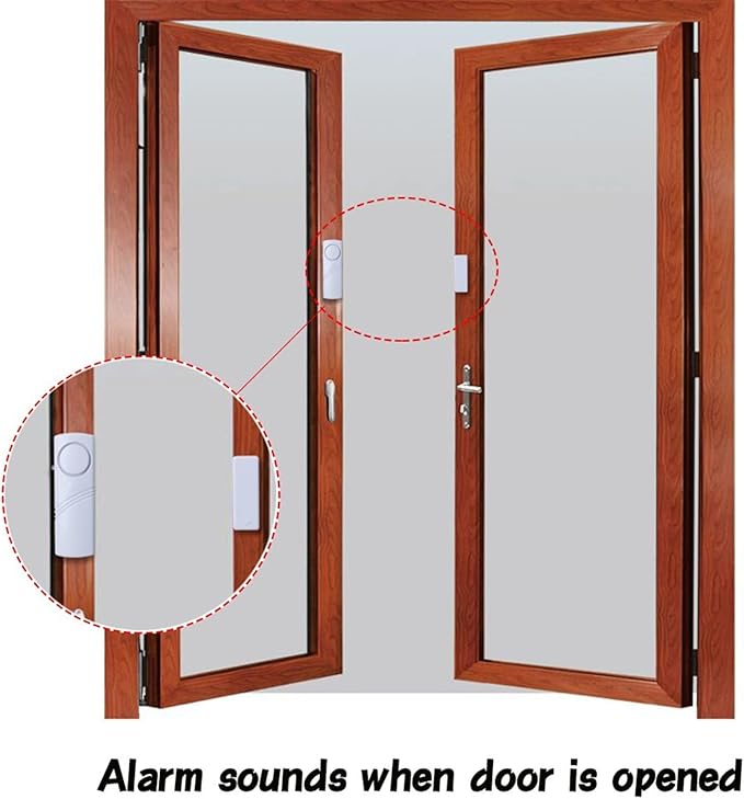 Door Window Alarm, 90DB Door Alarms for Kids Safety, Wireless Sensor Door Window Burglar Alarm-Window Pool Alarms for Home, 15 Pack
