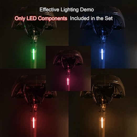 DIY kit Streaming Lights 3v Waterproof led Beads Breathing Light Auto Meteor Light Festival Decoration Lights (Five Colors 5 pcs.)