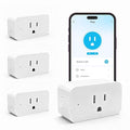 DAYBETTER Smart Plug Max 15A/1800W, Compatible with Alexa and Google Home, No Hub Required, Bluetooth & 2.4GHz WiFi Setup, Smart Outlet with APP Control, Timer & Schedule, 4Pack