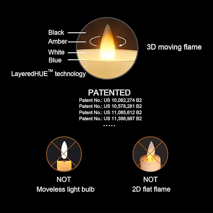 Flameless Pillar Candles Flickering with Remote Timer, Battery Operated LED Candles Up to 400 Hours, 3D Moving Flame Real Wax Candles. (Ivory with Scalloped Edge)