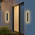 2 Pack LED Outdoor Long Wall Lights,24 inch Outdoor Linear Light for Porch,Dimmable Wall Mounted Light Fixtures,Exterior Long Linear Lighting,Outside Lighting for Patio,House Front Door