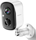 Security Cameras Wireless Outdoor, 2K Battery Powered Indoor Camera/WiFi Camera for Home Security with AI Motion Detection, Color Night Vision, Spotlight, Siren, Waterproof, SD/Cloud Storage