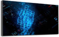 Wibinuki Wall Art Wall Decor Wall Paintings Big da array and infos on The future of quantum technology and AI for Living Room Bedroom Bathroom Home Decor Can Be Hung Directly 20"x 40"