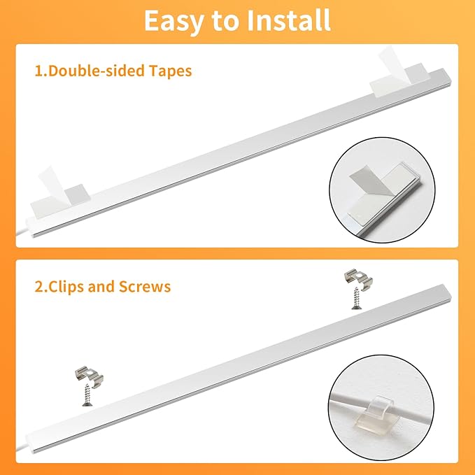 Improved 15.7" Touchless USB Plug-in LED Motion Sensor Under Cabinet Light, Super Bright & Dimmable, Motion Sensor Light Indoor for Kitchen, Cabinet, Closet, Pantry - Warm 2Pack