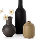 Ceramic Vase, Flower Vases Set of 3 Living Room Decor, Farmhouse Decor, Decorative Vase for Home Coffee Table, Book Shelf, Kitchen, Bedroom Centerpiece Table Decorations