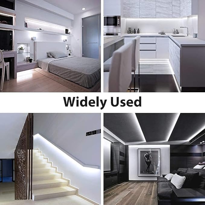 COB LED Strip Lights White 3.28ft, 5V Dimmable LED Light Strip, Flexible USB Light Strip for Cabinet, TV Backlighting, Bedroom, Kitchen, Home DIY Lighting