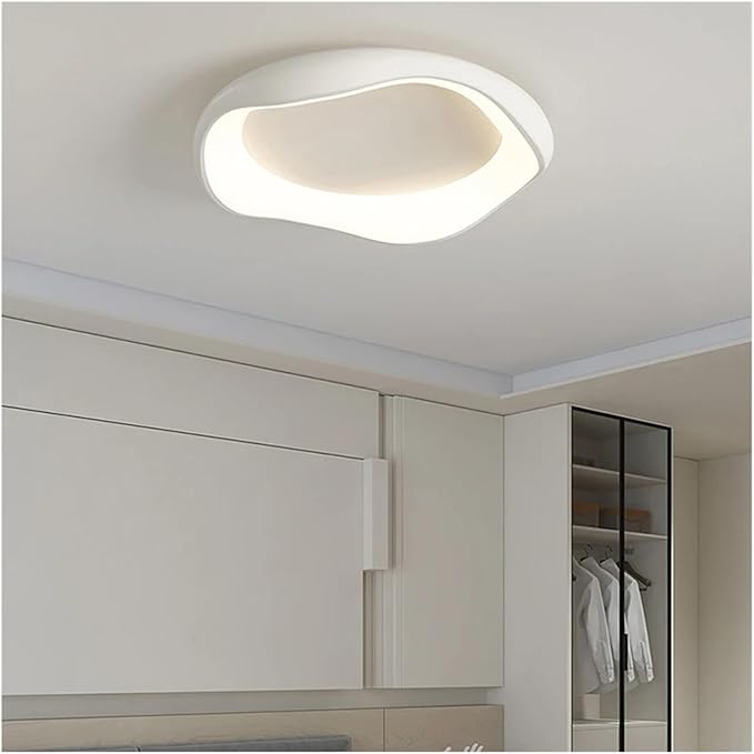 Modern Bedroom Ceiling Light Minimalist Interior Intelligent Lamp Living Room Bar Counter Home Decoration Lighting Fixture Contemporary(White-42cm)