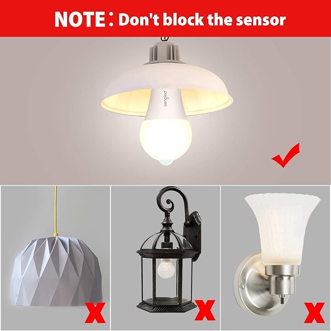 Sengled Motion Sensor Light Bulbs, A19 LED Dusk to Dawn Bulbs 3000K Soft White, Motion Activated Indoor Outdoor Light Bulbs 8.8W (60W Equivalent) 800 Lumens for Porch, Garage, Hallway, 6 Pack